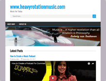 Tablet Screenshot of heavyrotationmusic.com